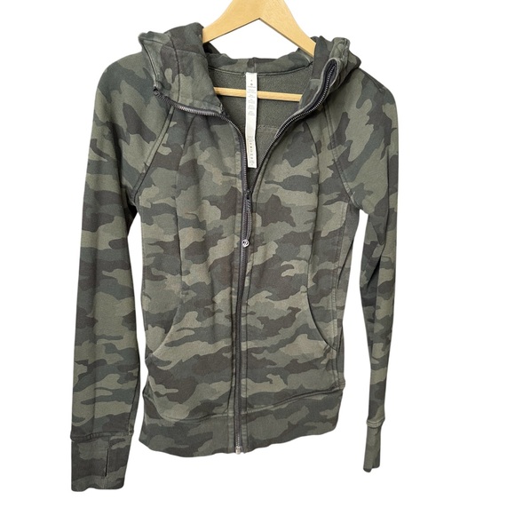 Lululemon | Scuba Hoodie Light Cotton Fleece | Heritage 365 Camo | Size 4 - Picture 3 of 8